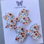 Small Mariah Piggy Clip Pair - Sunflowers