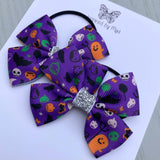 Elastic Bow Piggy Pair - Halloween