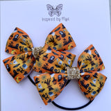 Elastic Bow Piggy Pair - Halloween