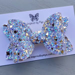 Alani Bow - Lavender Blue Mix Glitter