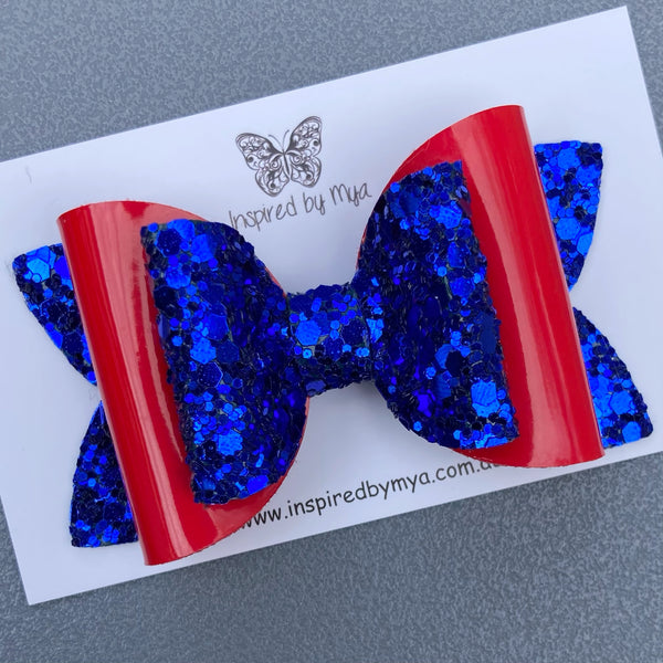 Charlotte Bow - Royal Blue & Red