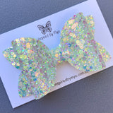 Alani Bow - Pastel Green Surprise Glitter