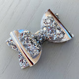Small Pippa Bow - Silver Bling