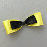 Large Yellow & Black Bow
