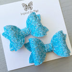 Small Mariah Piggy Clip Pair - Baby Blue