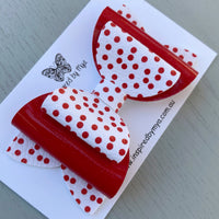 Charlotte Bow - Red & White Spots