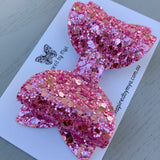 Alani Bow - Super Sparkly Pink Glitter