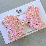 Alani Bow - Pink Sequin Glitter