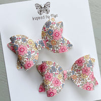 Small Mariah Piggy Clip Pair - Floral