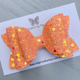 Charlotte Bow - Orange Sparkles Glitter