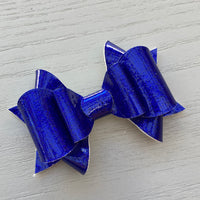 Small Antoinette Bow - Royal Blue Sparkles