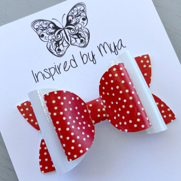 Charlotte Bow - Red & White Spots