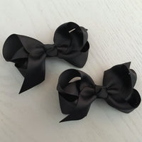 Boutique Bow Piggy Pair - Black