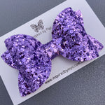 Alani Bow - Purple Glam Glitter