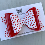 Charlotte Bow - Red & White Spots