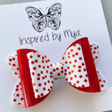 Charlotte Bow - Red & White Spots