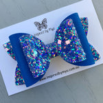 Charlotte Bow - Royal Blue Gem Glitter