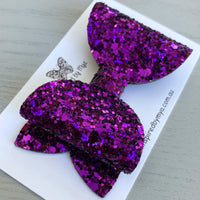 Alani Bow - Hot Purple Glitter