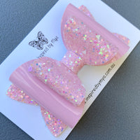 Charlotte Bow - Pastel Pink Glitter