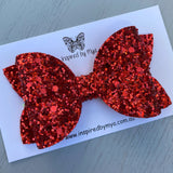 Alani Bow - Red Glitter