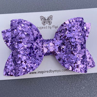 Alani Bow - Purple Glam Glitter