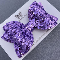 Alani Bow - Purple Glam Glitter