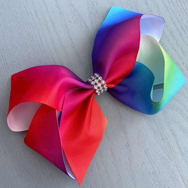 6 Inch Large Boutique Bow Clip (colour placement will vary)