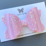 Charlotte Bow - Pastel Pink Glitter